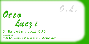 otto luczi business card