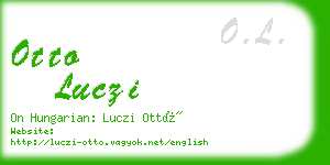 otto luczi business card